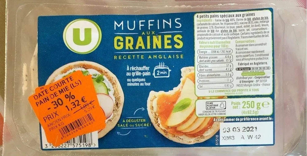 Muffins aux graines