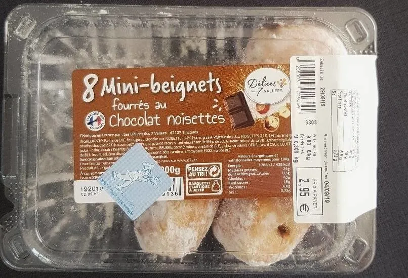 8 mini-beignets choco-noisettes