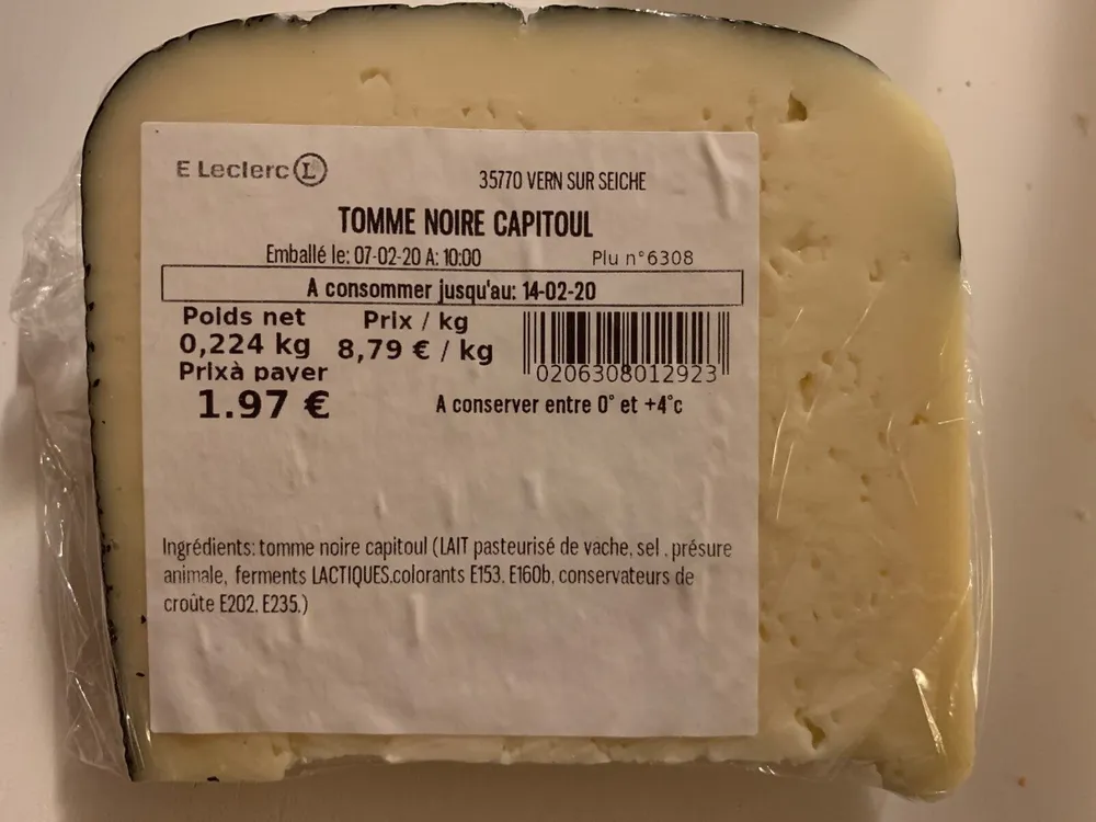 Tomme noire capitoul
