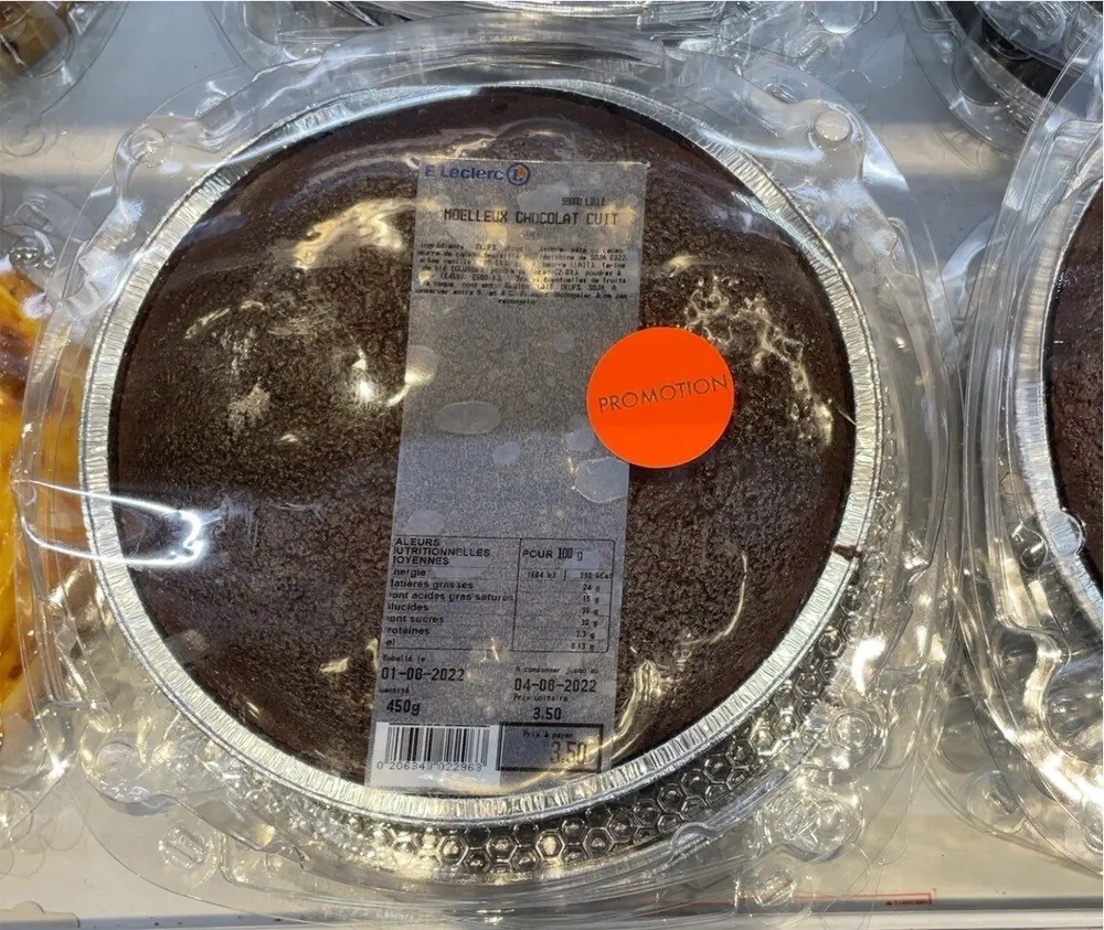 Moelleux au chocolat cuit
