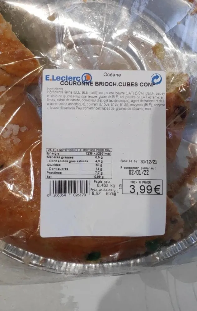 Couronne briochée