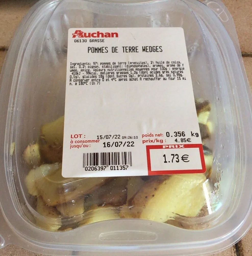 pomme de terre wedges