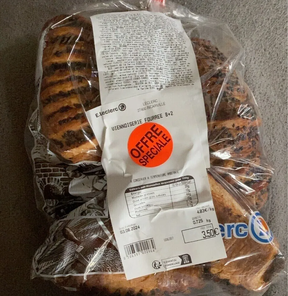 Viennoiseries fourrée