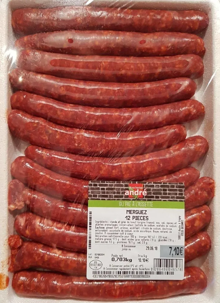 Merguez 12 pièces