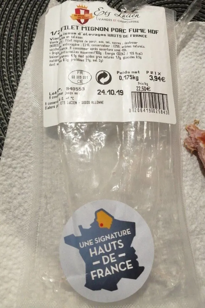 filé mignon porc fumé