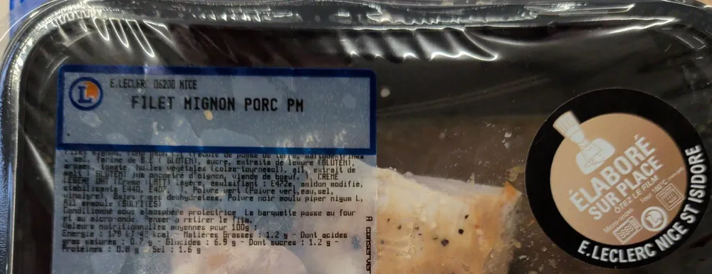 Filet mignon porc