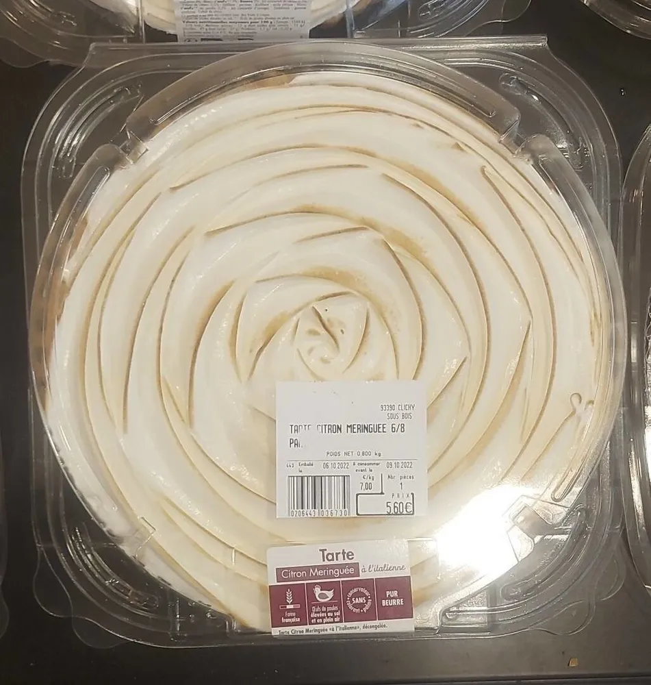 Tarte citron meringuée
