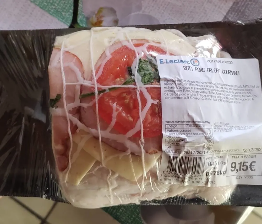 Rôti porc orloff