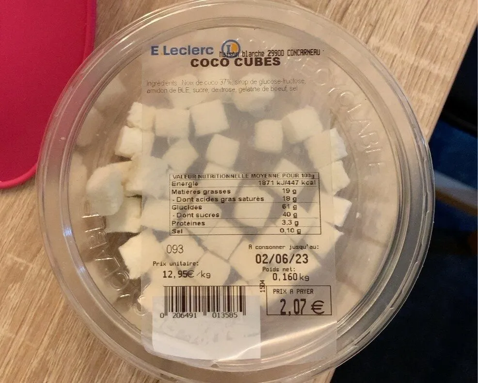 Coco cubes