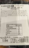 Maxi éclair café x4 (décongelé)