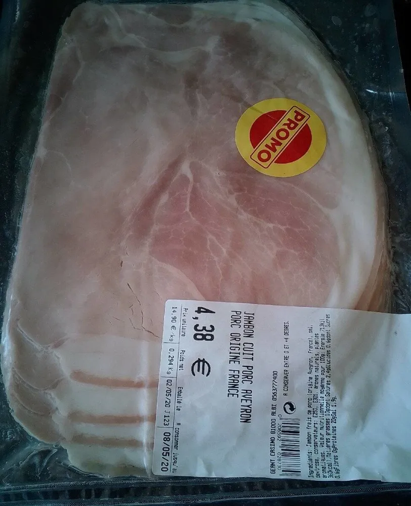 Jambon de porc cuit AVEYRON