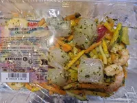 Poelle cabillaud crevettes