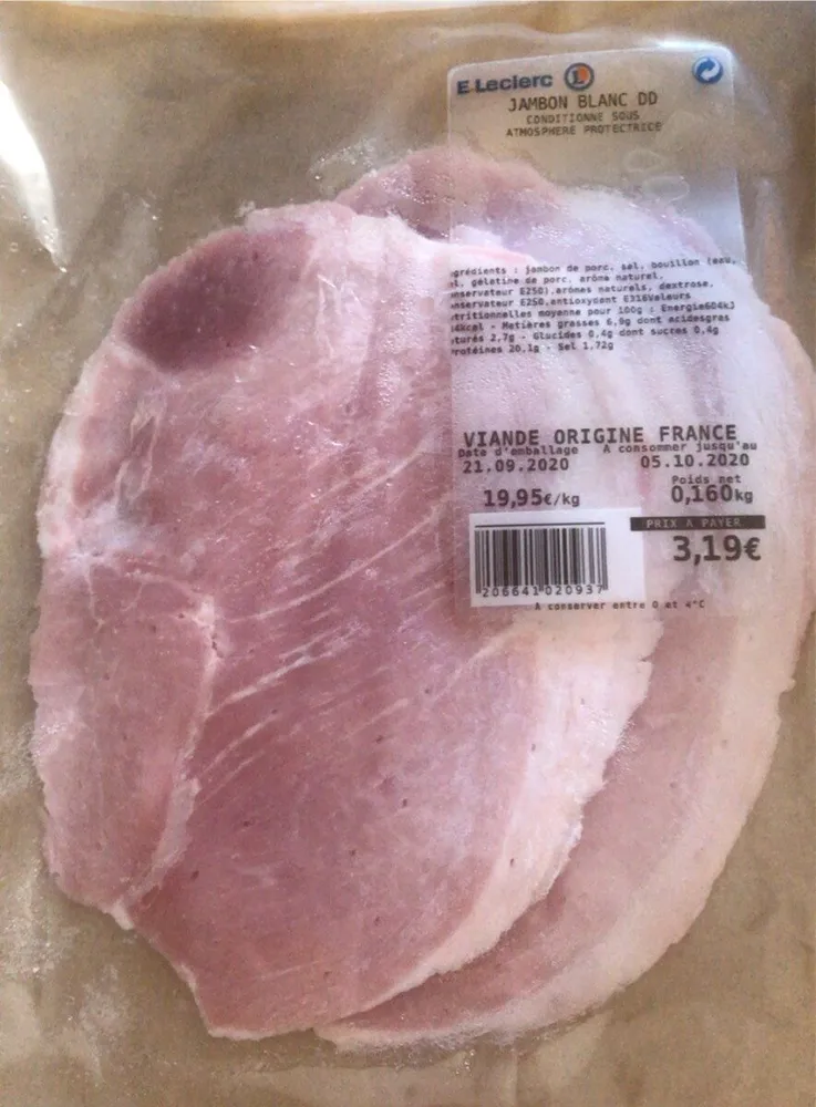 jambon blanc dd