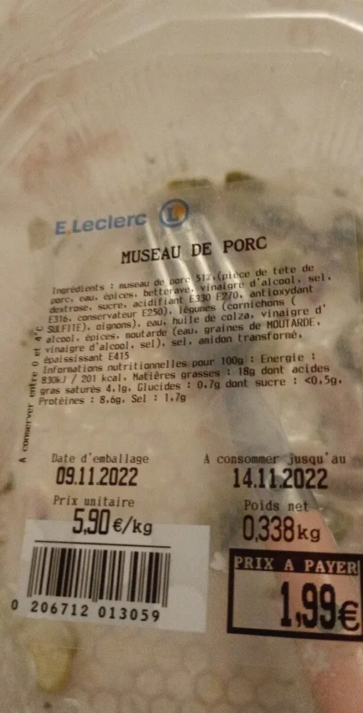 Museau de porc