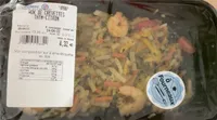 Wok de crevettes thym-citron