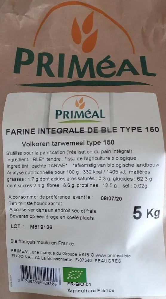 Farine intégrale de blé type 150