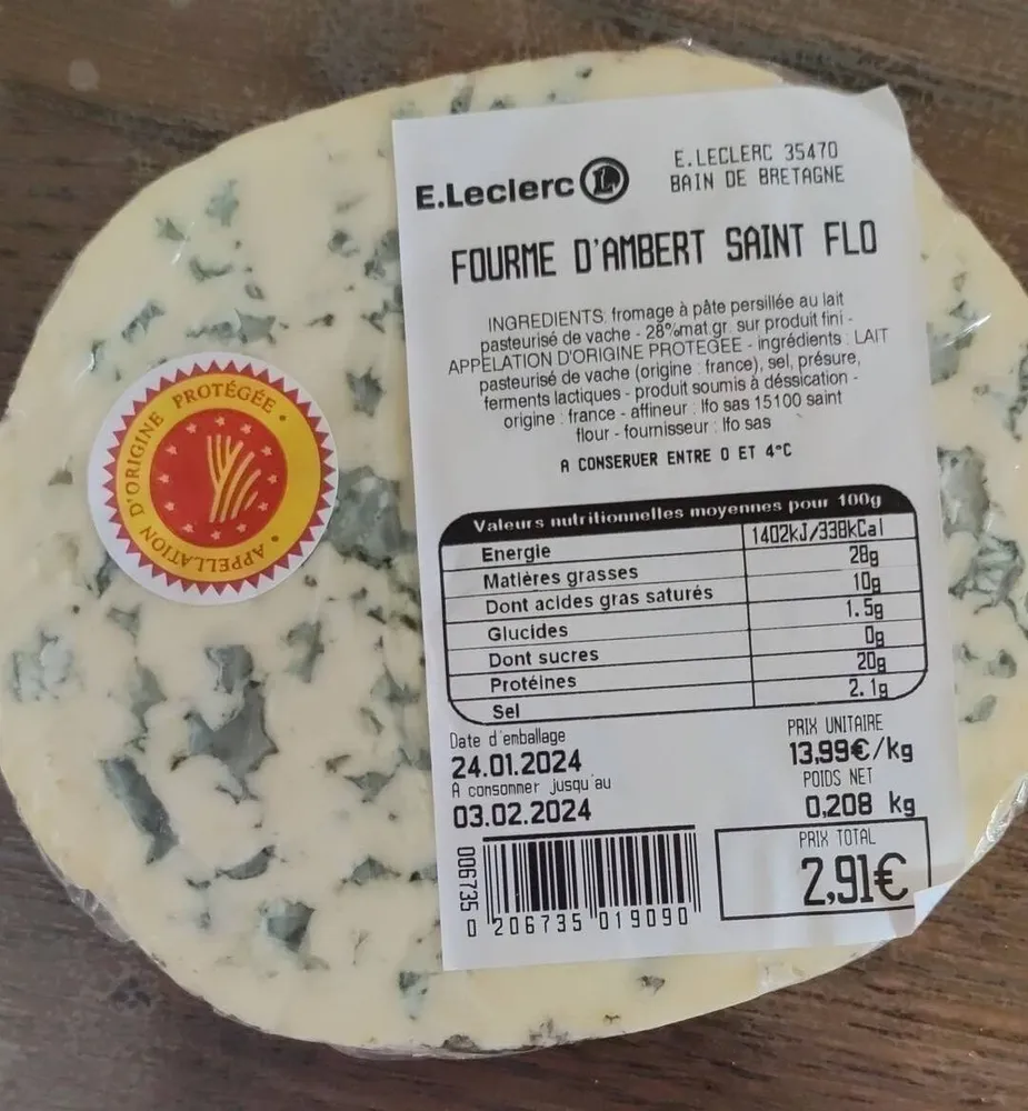 Fourme d'Ambert saint flo