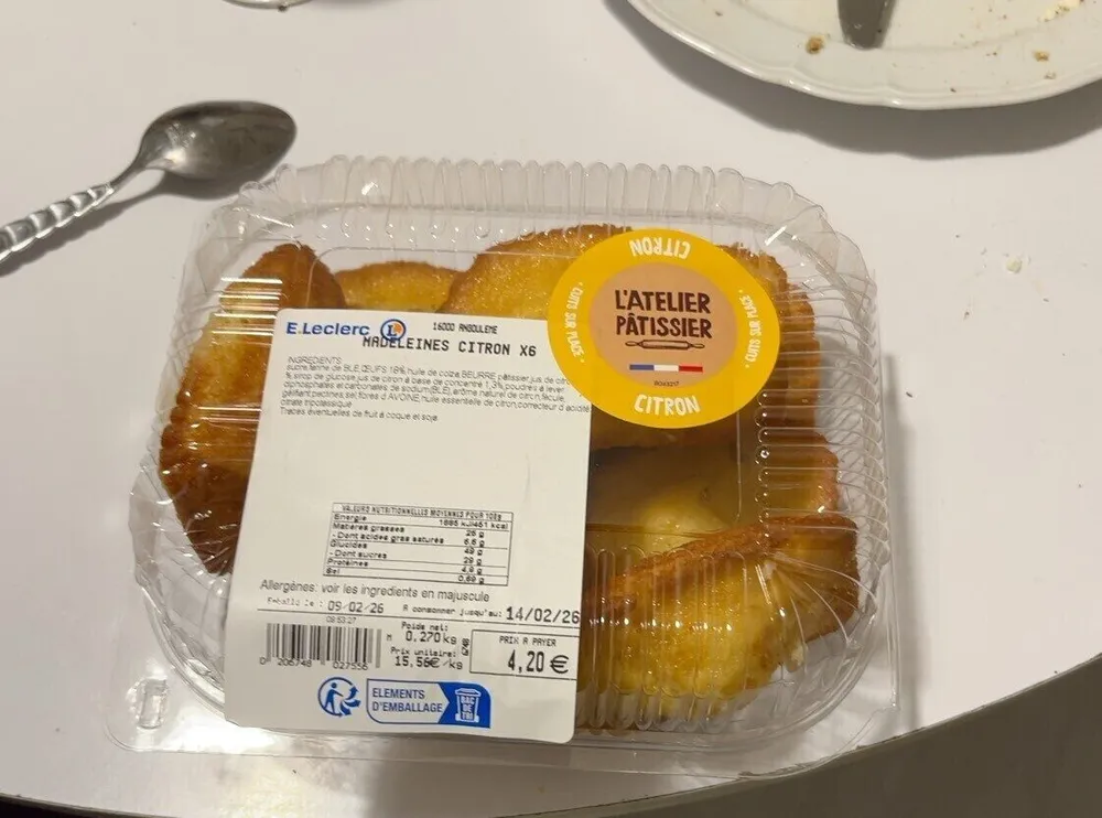 Madelaines citron