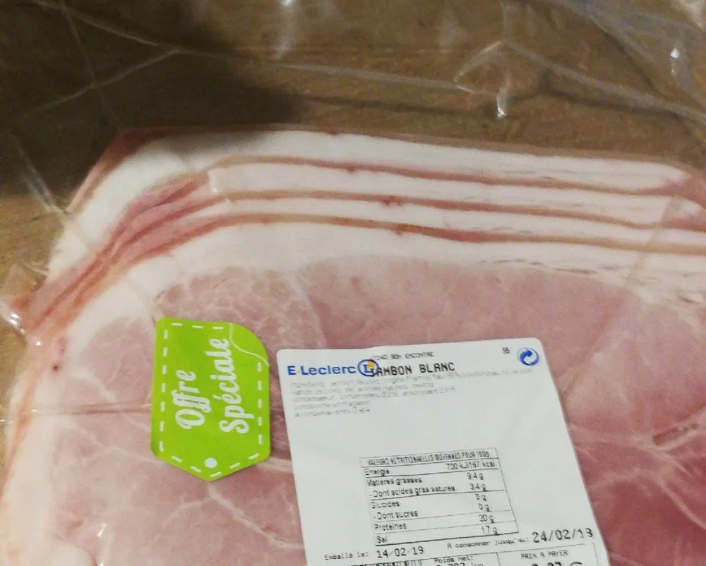 Jambon blanc