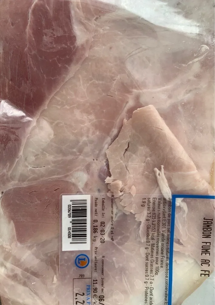 Jambon fumé AC FE