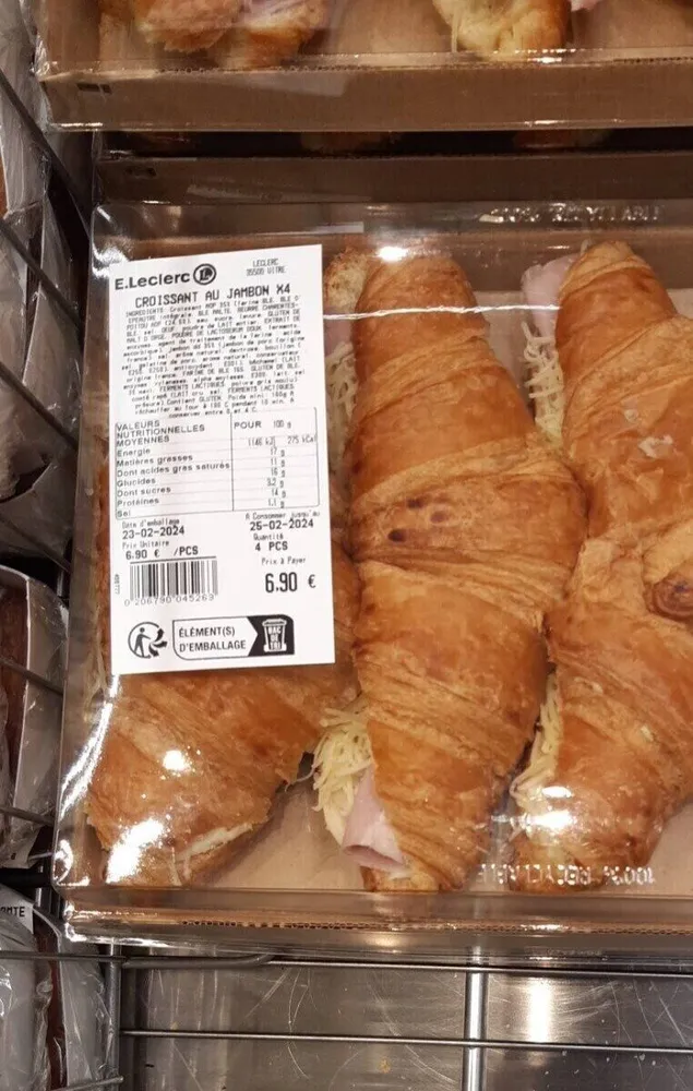 Crossant au jambon