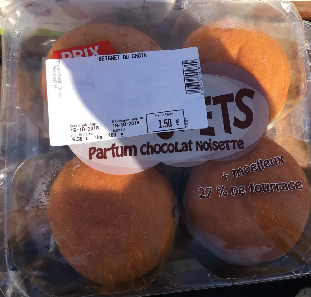 Beignets chocolat noisette