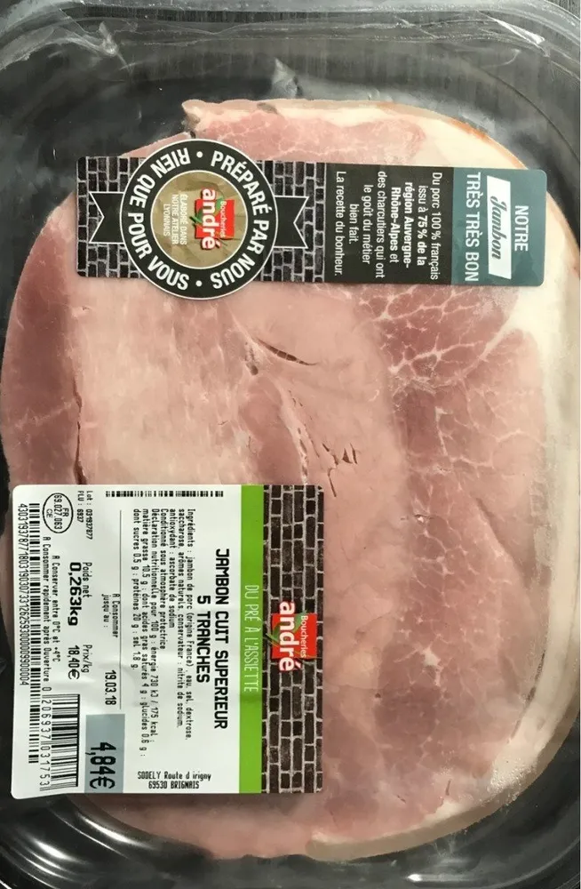 Jambon cuit superieur