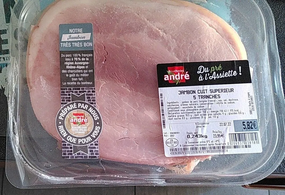 Jambon cuit supérieur