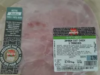 Jambon cuit choix 3 tranches