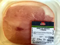 Jambon cuit supérieur 3 tranches