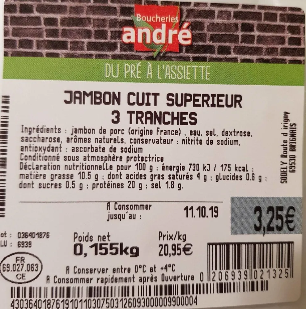 Jambon Cuit Supérieur