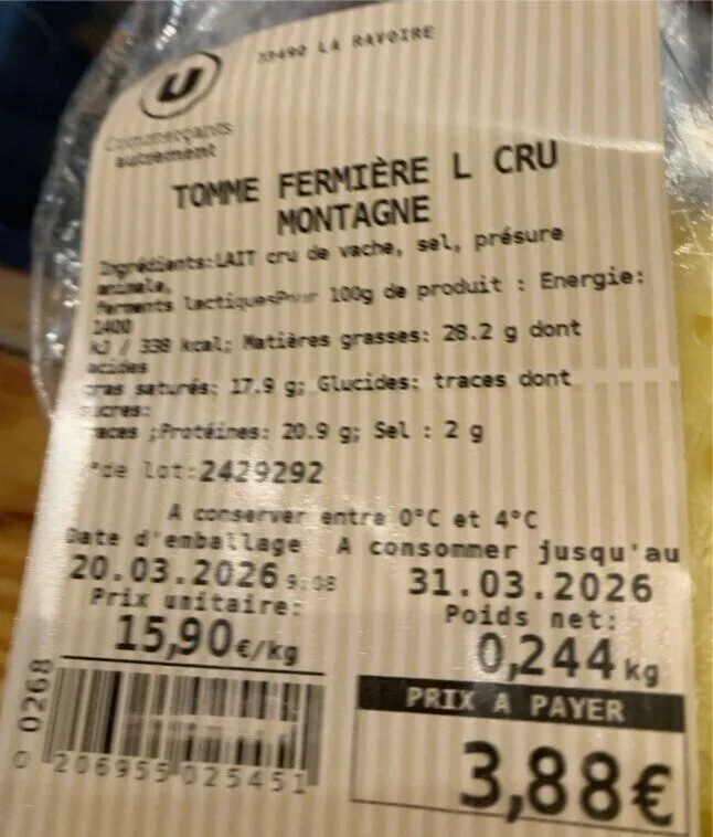 Tome fermiere