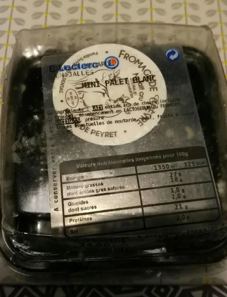 Mini palet blanc de chèvre