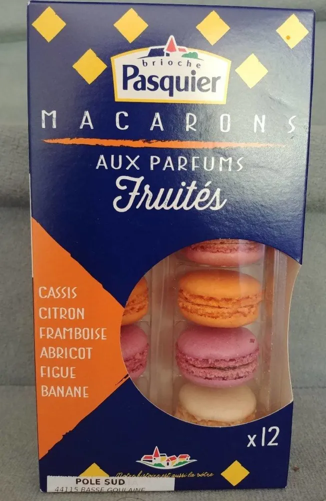 Macarons aux parfums fruités