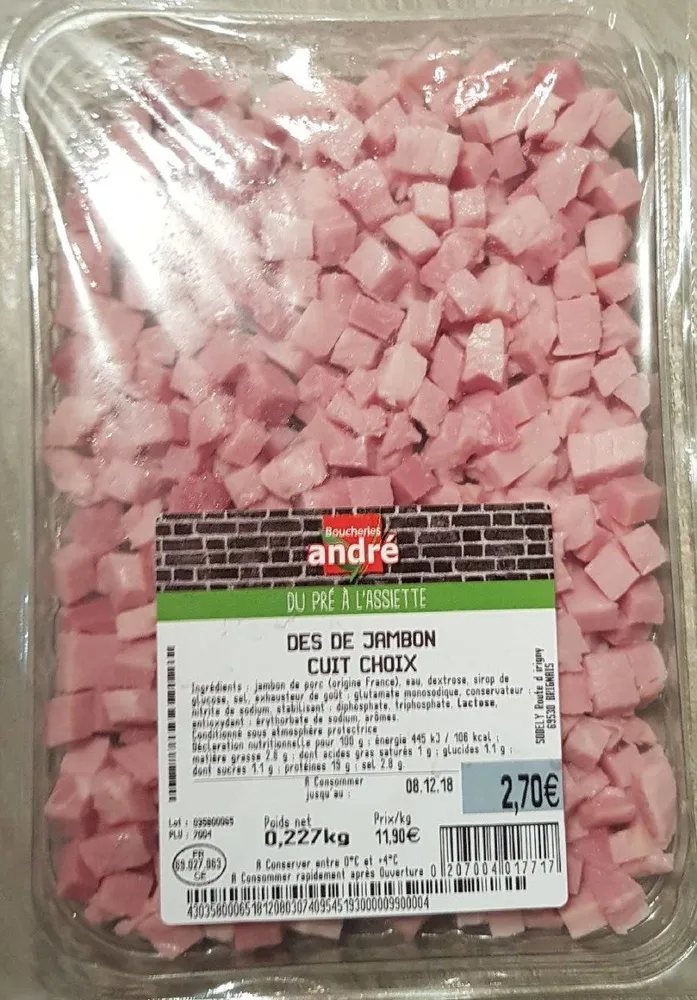 Des de jambon cuit choix