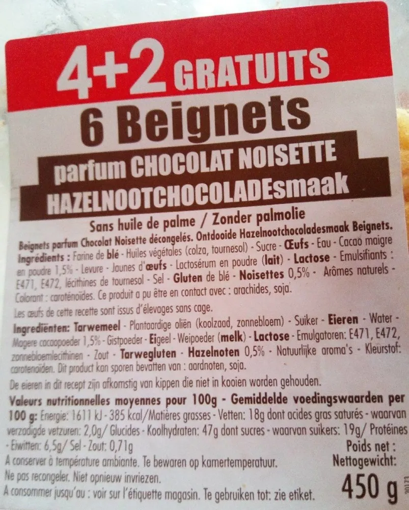 Beignets Chocolat noisette