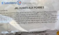 Jalousies aux pommes