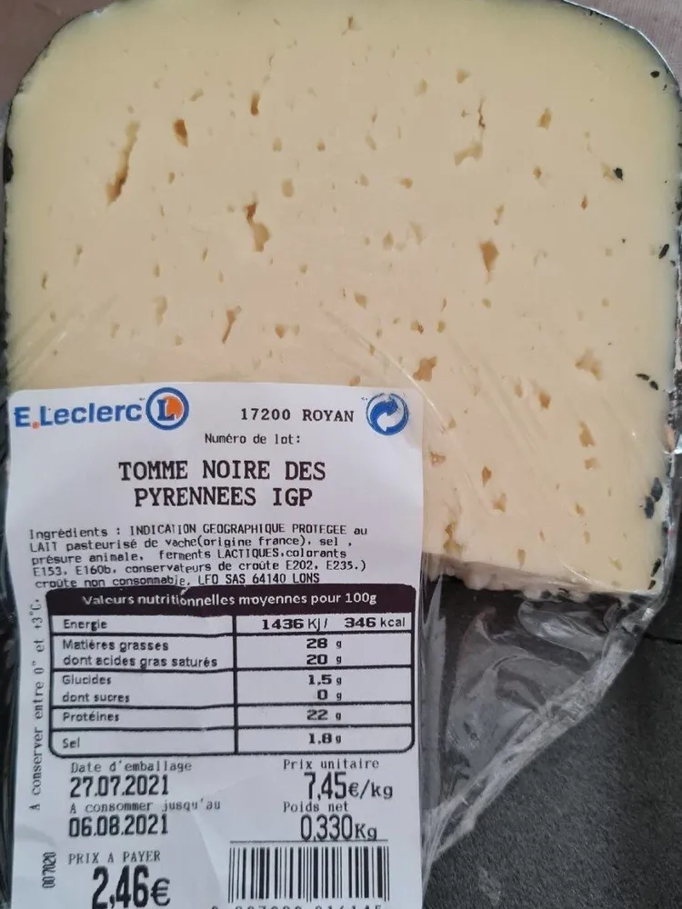 Tomme noire des Pyrénées IGP