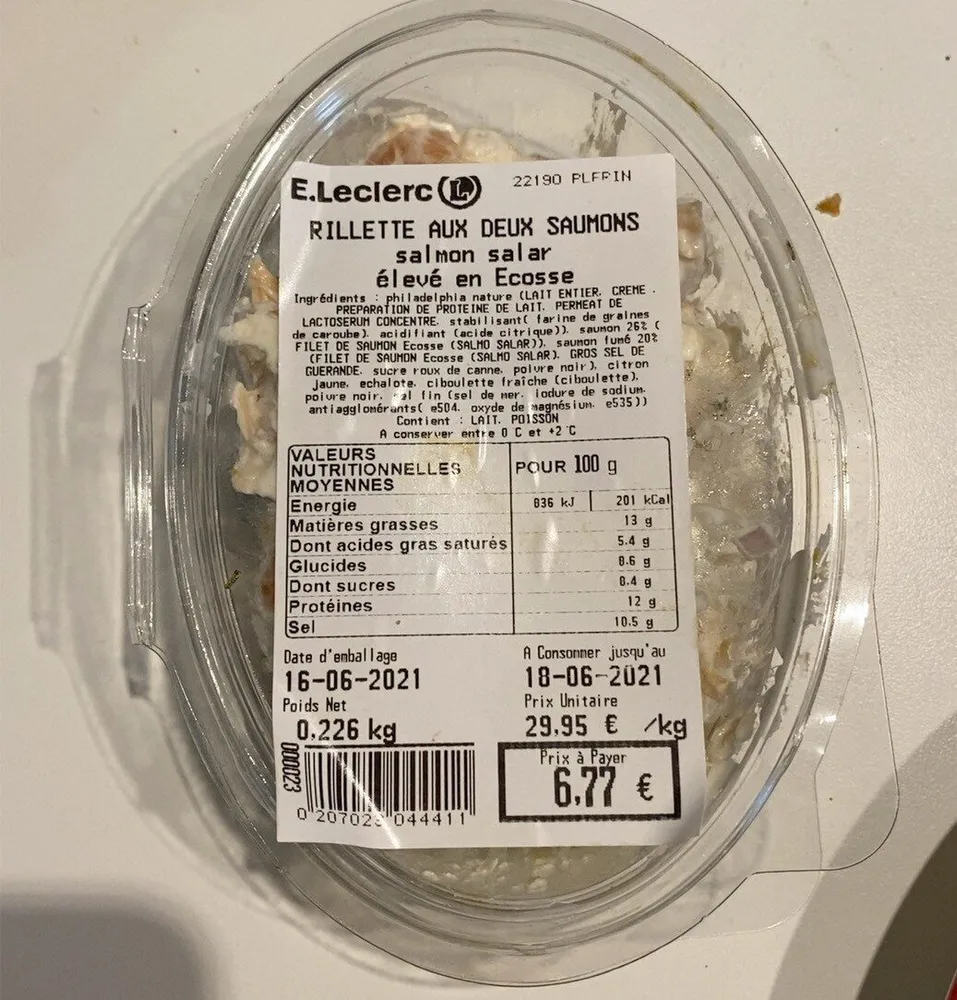 Rillettes aux deux saumons