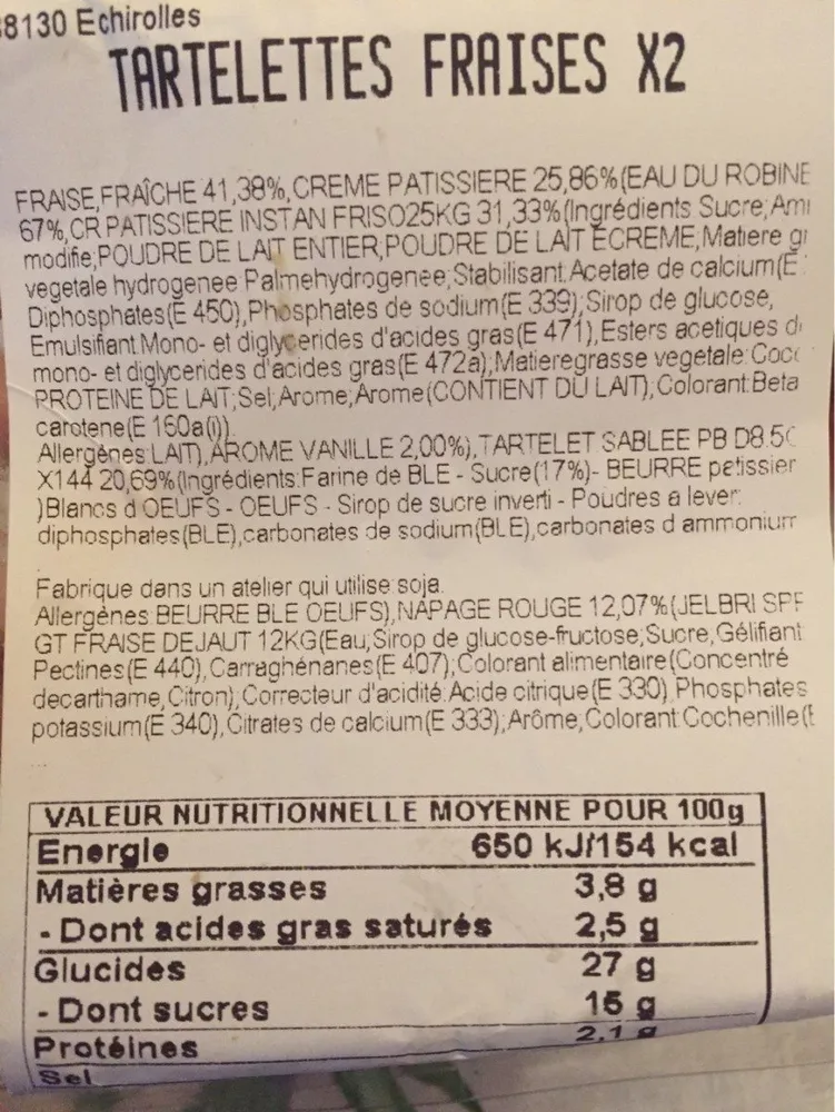 Tartelettes fraise