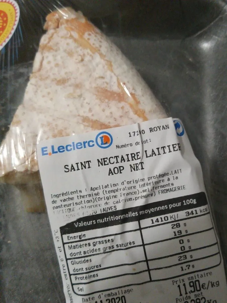 Saint nectaire laitier