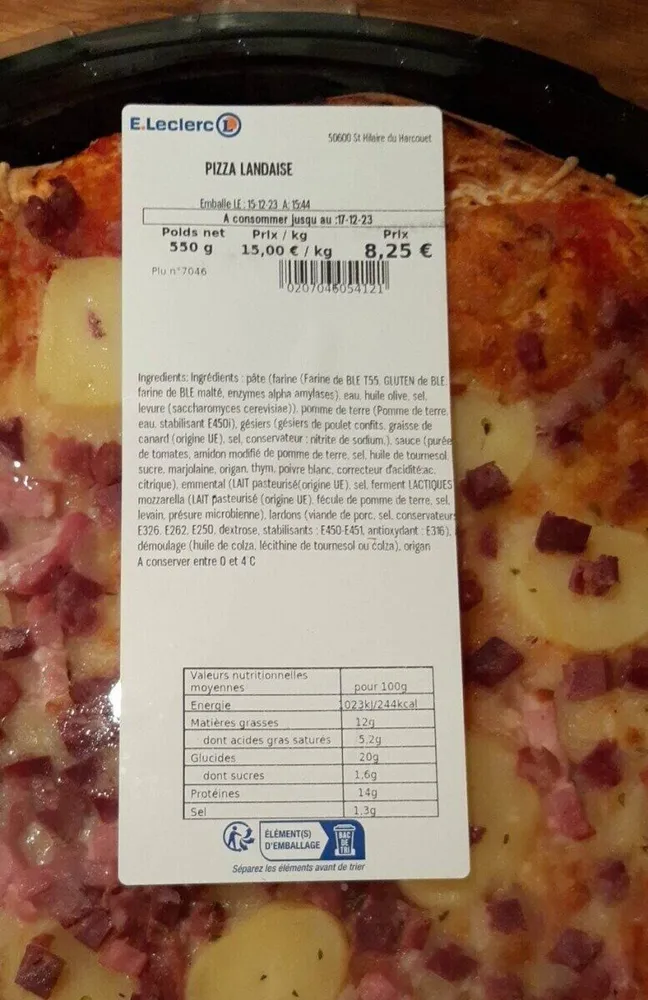 Pizza landaise