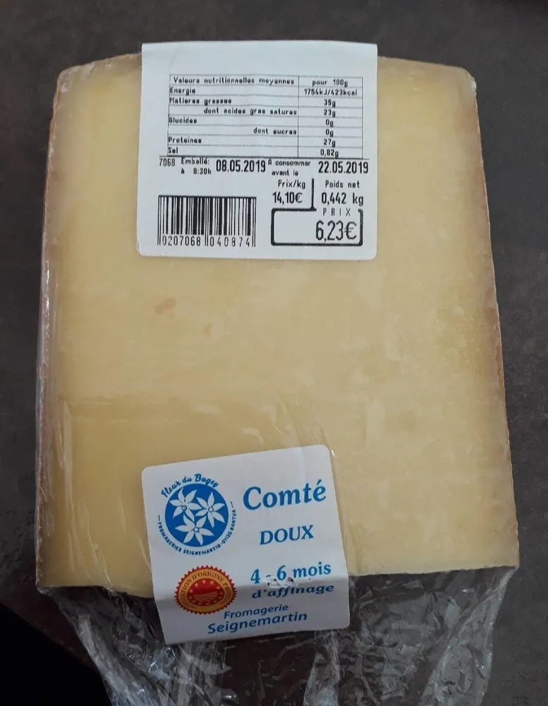 Comté doux Fromagerie Seignemartin  4-6 mois