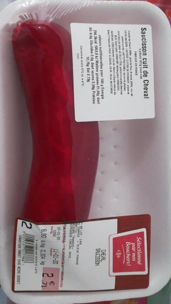 Saucisson cuit de cheval