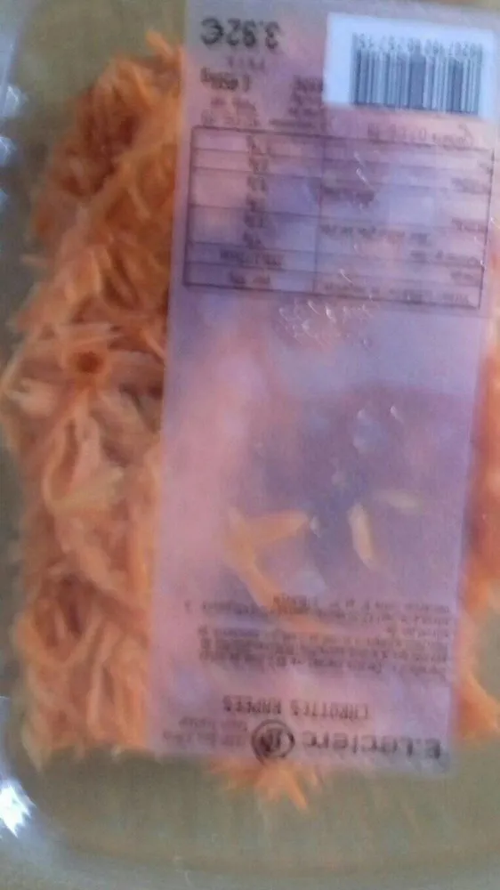 Carottes rappees