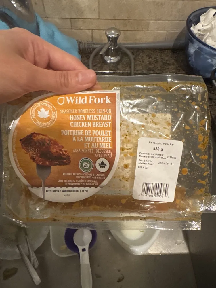Seasoned Boneless Skin-On Honey Mustard Chicken Breast
