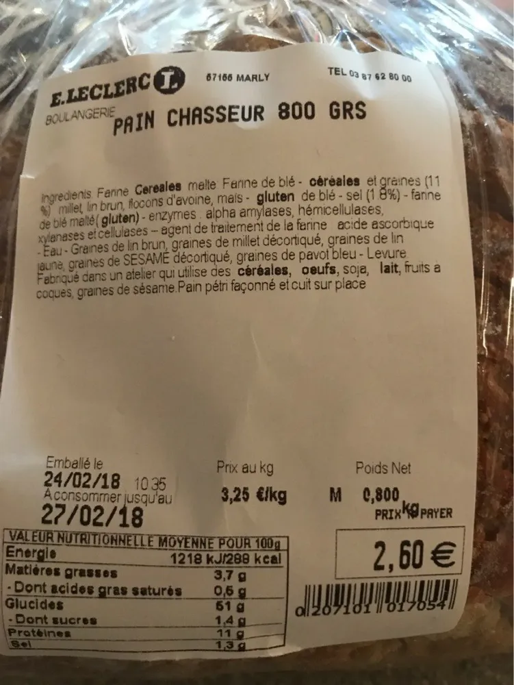 Pain chasseur