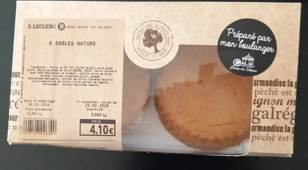 Sablés nature