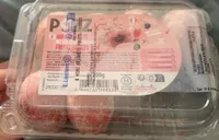 Mini beignet nature au coeur fruits rouges