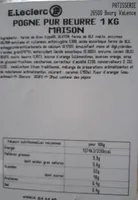 Pogne pur beurre 1kg maison